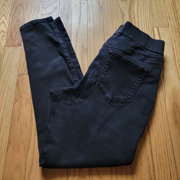 Nine West Heidi Pull-On Skinny Jeans Size 8 Black - Picture 3 of 4